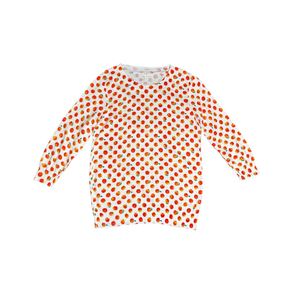 Apple print 3/4 top by J. Crew